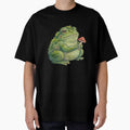 Mossy Frog with Mushroom – Goblincore Forest Art by cr6zym1nd