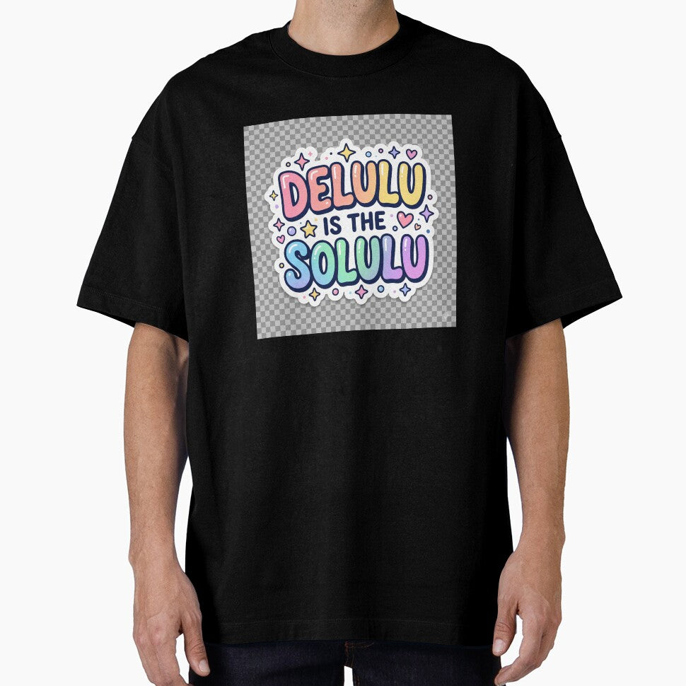 Delulu Is The Solulu Funny Gen Z Meme Aesthetic Sticker by R & K Fashions