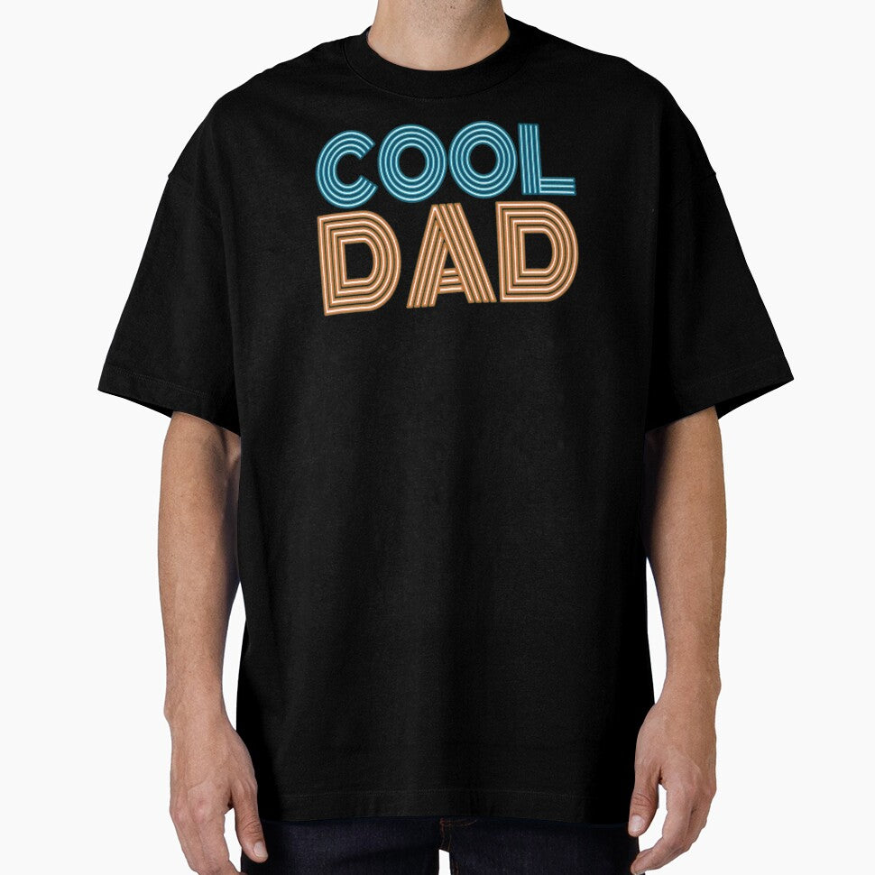 Simple Cool Dad Father's Day Neon Retro Typography Quote by Hommie9977