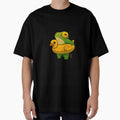 cute summer time ducky frog swimming pool floatie artwork asian style by DingHuArt