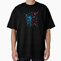 Explosive Neon Glitch Cube Kinetic Energy Streetwear by Thompika