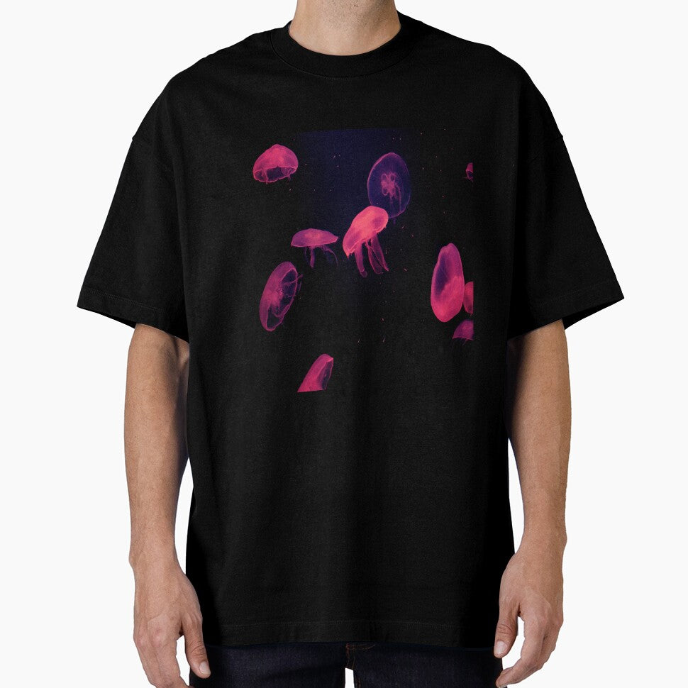 Jellyfish deep ocean - pink by oxoxoxo