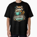 Coffee Bandit – Sleepy Raccoon Coffee Lover Cartoon Design by ArtisticHeart21