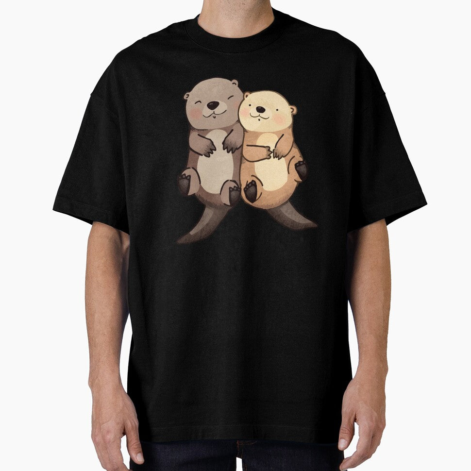 Adorable Otter Couple Cute Animal Love by SOUFIANE1991