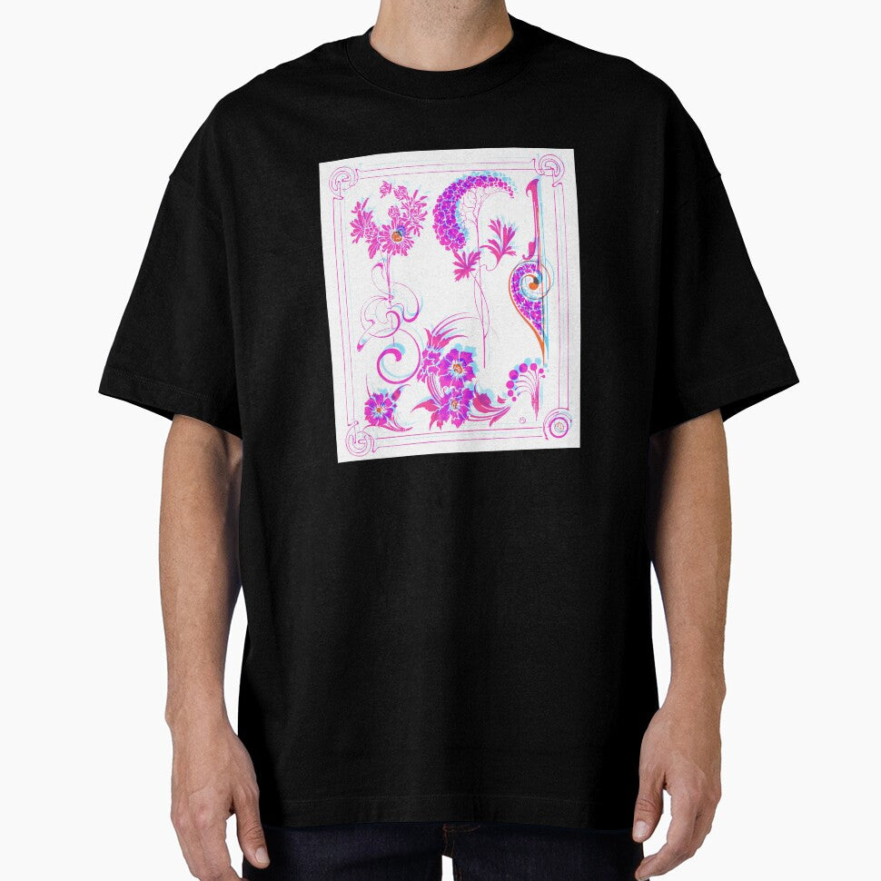 Glitch Art Nouveau Pink Symbols by BioDigital-Jazz