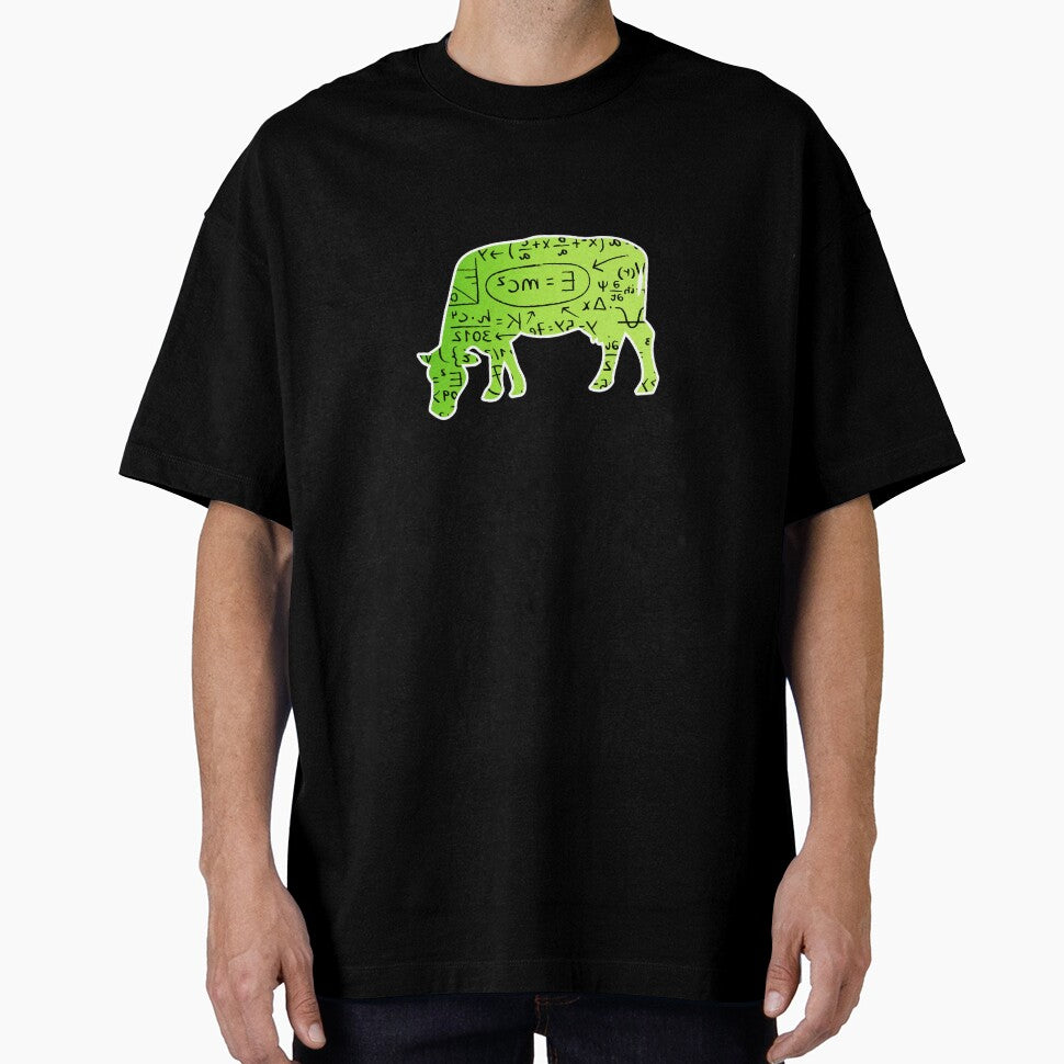 Green cow version of Can you even calculate? Funny colorful cow puns Calculator by FarmsteadAcers
