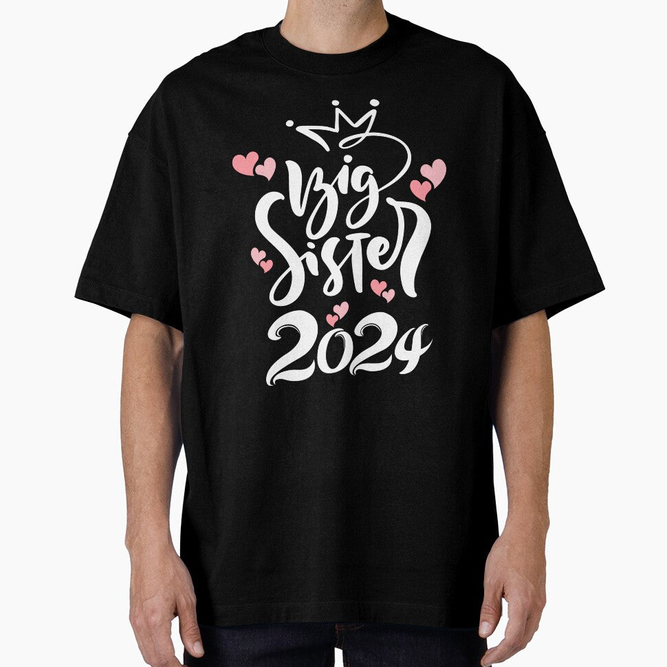 Big sister 2024 cute writing and pink hearts by Lady-Frost
