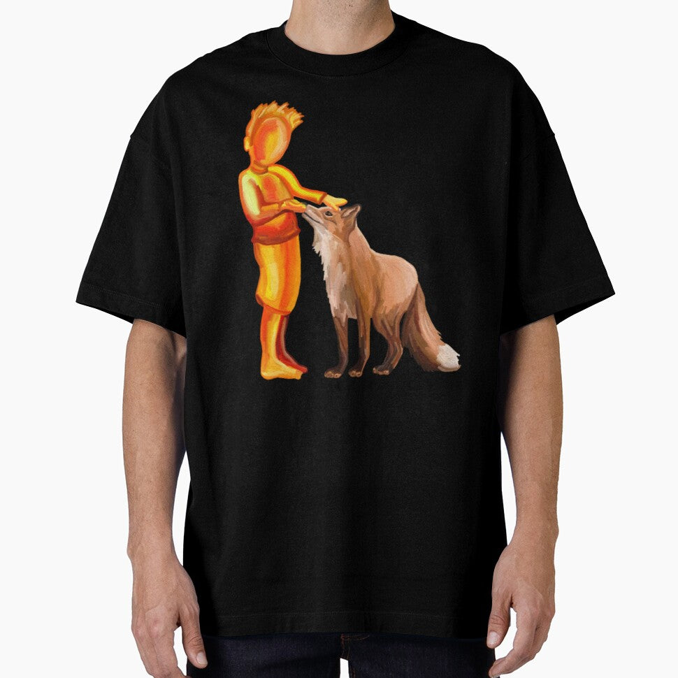 Little Boy and Fox Friend by Deborah Camp