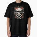 Skull and Crossbones Roses Pirate Style Skull Lover Gift by Say It With Ink
