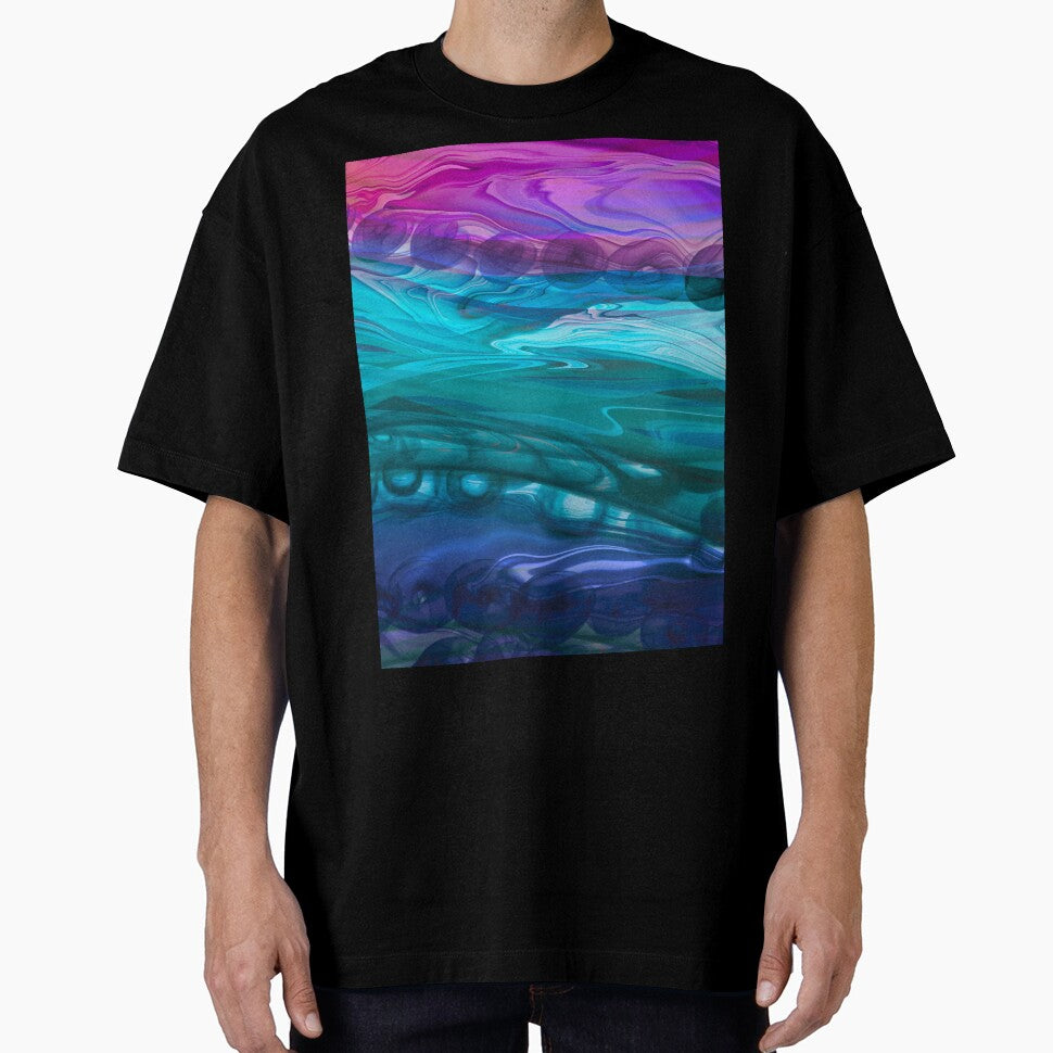 Abstract liquid art alcohol ink ocean waves, liquid marble art design, abstract marble art, liquid art, purple turquoise watercolor by ZeinabTaha