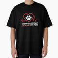 Veterinary Assistant Heartbeat Paw Print – Healing with Paws Vet Tech Design by VividOrganica