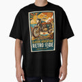 Vintage Adventure Retro Motorcycle Art Aesthetic by dreephic22