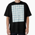 BOHO STAR PATTERN TEAL GREY by blomastudios