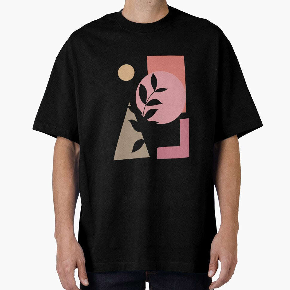 Geometric Boho | Black Leaf | Handmade Premium Prints by BesideStyles