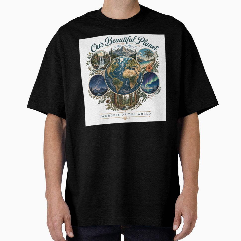 Planet Earth First Nature Mountain Eco T-Shirt by WornWildCo