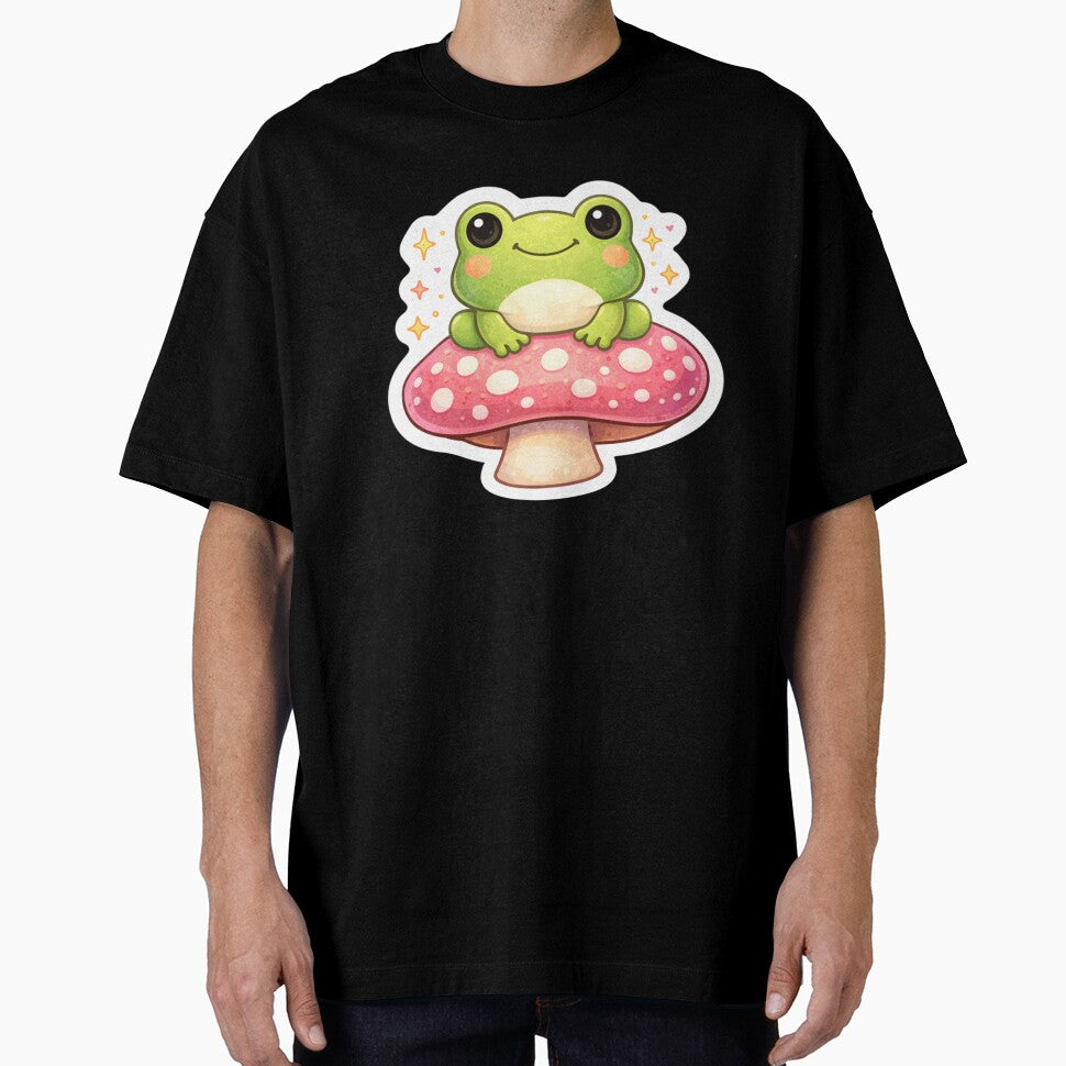 Frog On Mushroom by StickerMan17