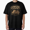 Cowgirl Country Free Spirit Vintage Western Saddle Graphic by Anyshca