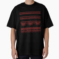 South asian patterns Red on black by Chaoticzarts