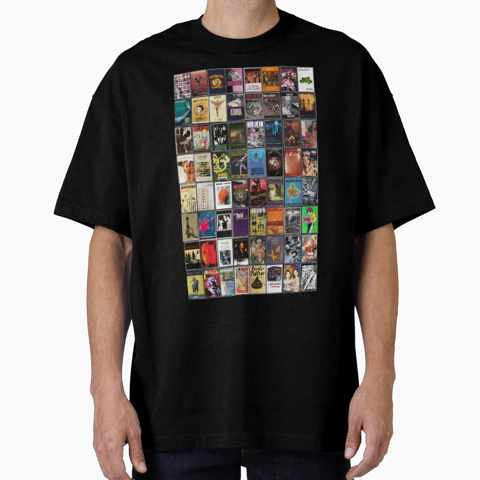 Greatest Grunge Music - Vintage Cassette Album Cover Art by Mr Mustard Prints