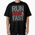 Run Hard And Fast Printed T-Shirt by storeInsight