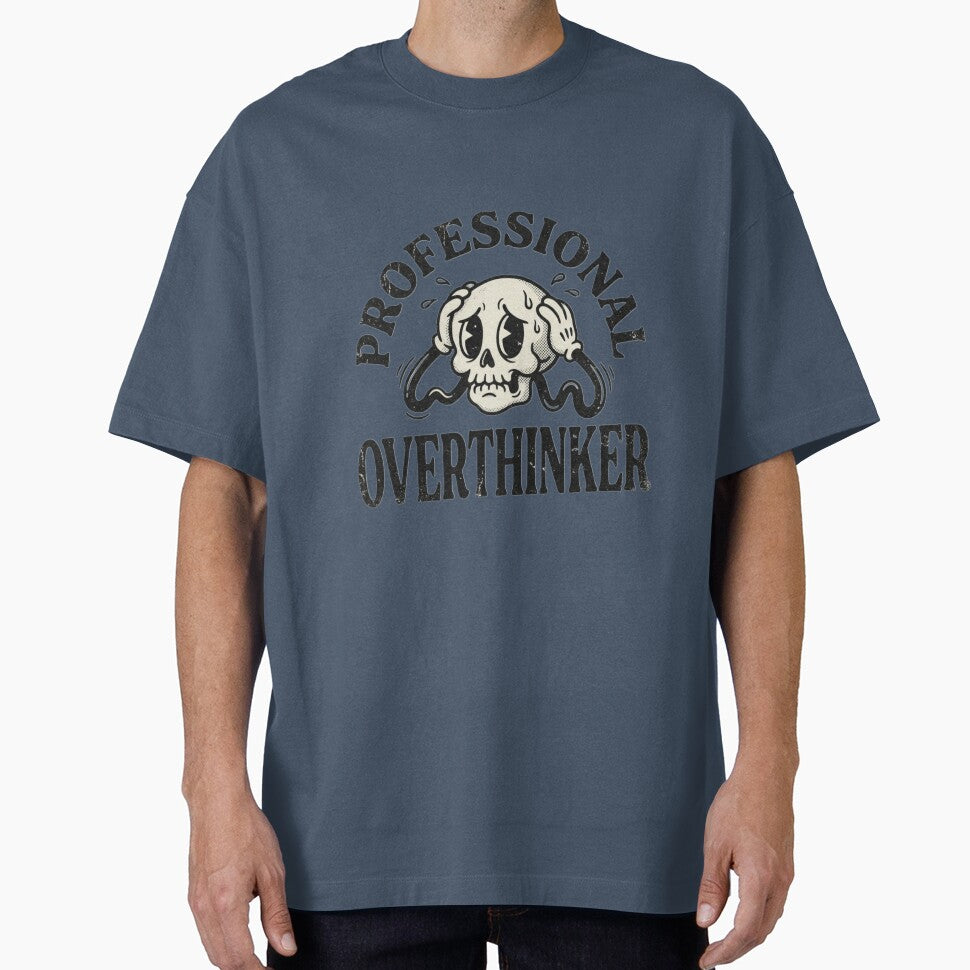 Professional Overthinker - Funny Vintage Rubber Hose Cartoon by David Wasson