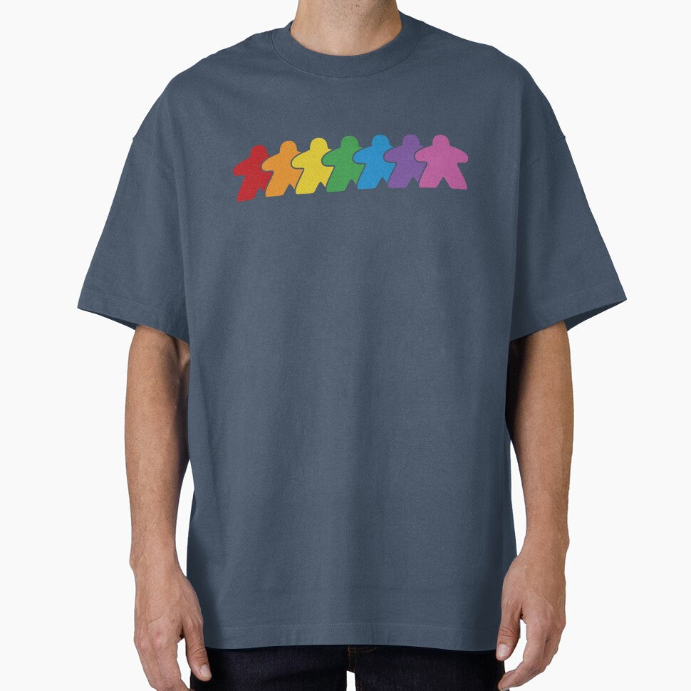 Rainbow Board Game Meeple Group by BeamGeeks