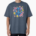 Blue Peace Sign Floral by HippyRikky