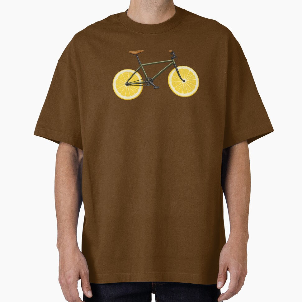 Lemon Wheel Bicycle Graphic/ Funny Fruit by digitalbob60