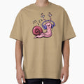 Snail Listening To Music by Hoda Hefzy