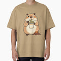 Cute Hamster Eating Spicy Ramen - Cute Mascot with Volcano Art by ZINO WORLD