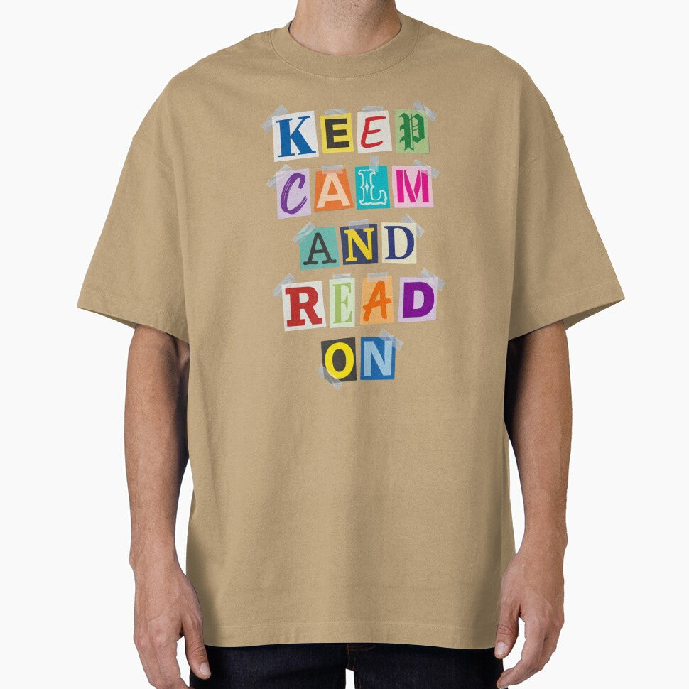 Keep Calm And Read On Ransom Note Book Lover by d247