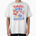 Tomato Girl Beach Club Summer by Retro Moon Studio