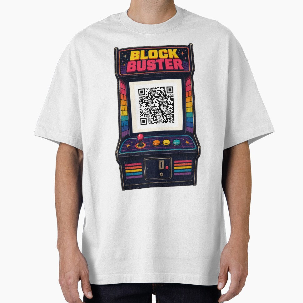 Playable Block Buster Retro Arcade Cabinet — Scan Code by QrcadeMachine