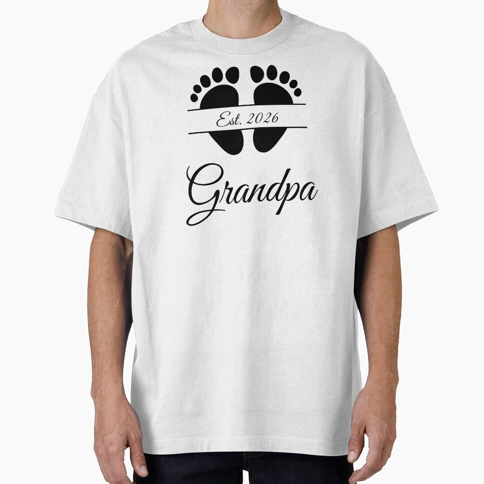 Grandpa Est. 2026 with Footprint Design by JeweledDesigns
