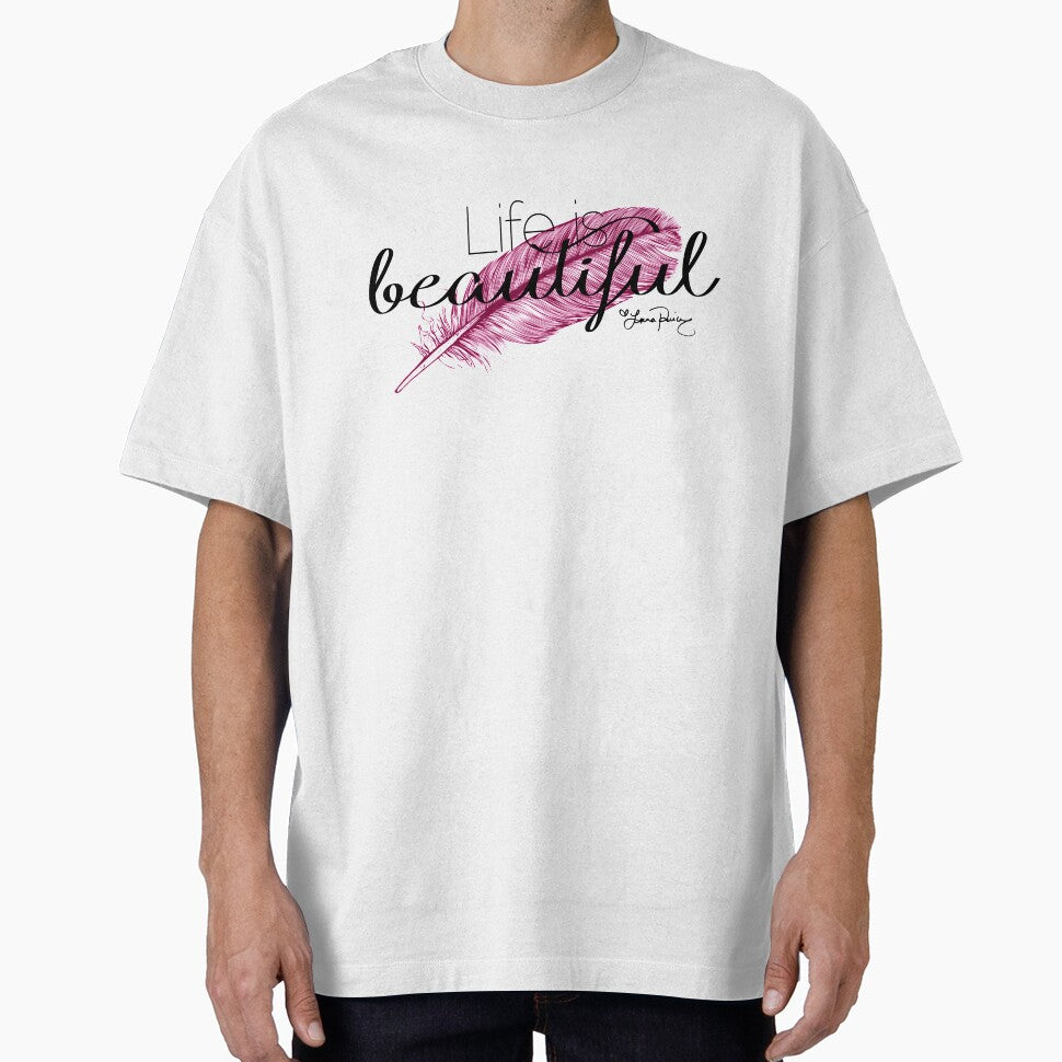 Life is beautiful - Lana Parrilla quote (Dark text) by Kengelina