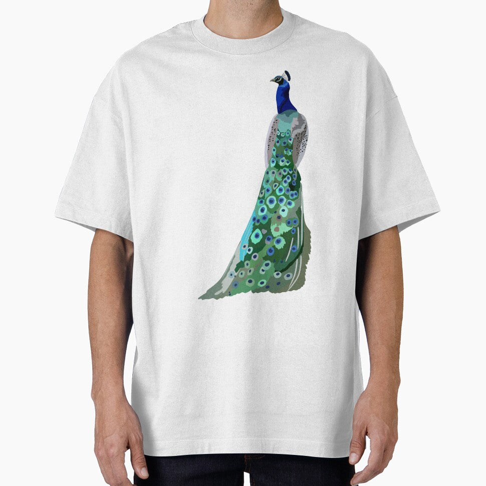 P is for Peacock,Peacock – Majestic and Colorful Bird Wildlife Illustration by PrettylittlepastelUk