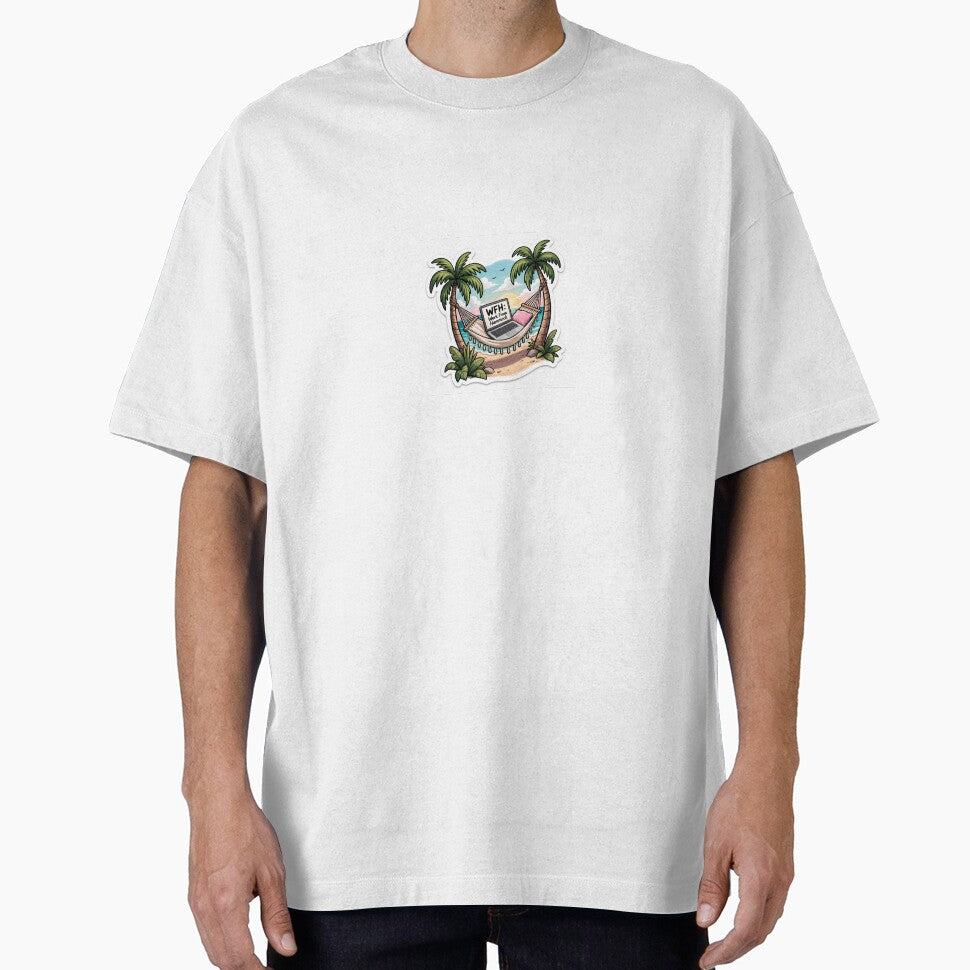 WFH Work From Hammock Sticker – Tropical Remote Work Vibes ?? by SparkVault
