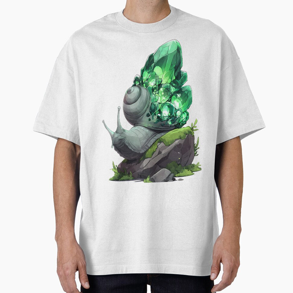 Snail Emerald Shell by IllumeInk