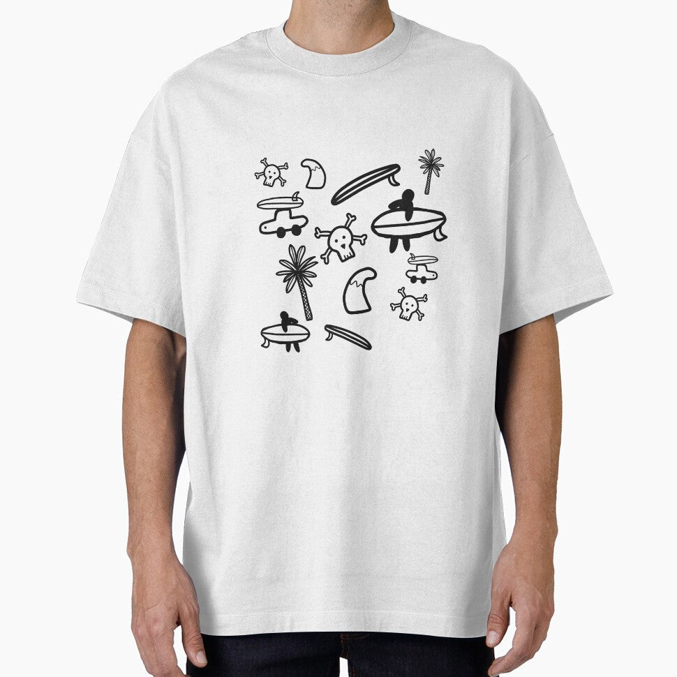 Surf surfing minimalist drawing design crazy by Tropical Blood