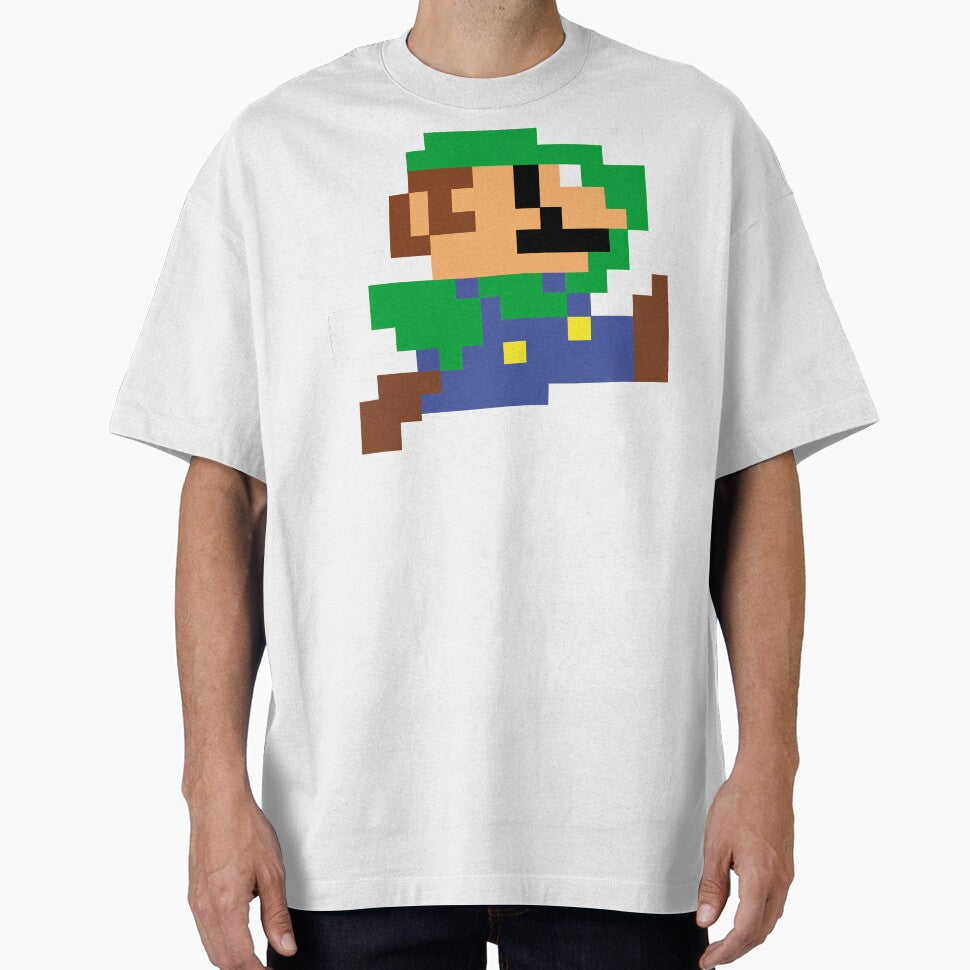 Big Pixel Blocks on the Running and Jumping Bro 2 - classic gaming Retro by ZERO-MIND