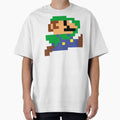 Big Pixel Blocks on the Running and Jumping Bro 2 - classic gaming Retro by ZERO-MIND