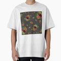 Dahlia palm flower pattern a watercolor grey by Yana Mustafina | Boho Soulful Designs