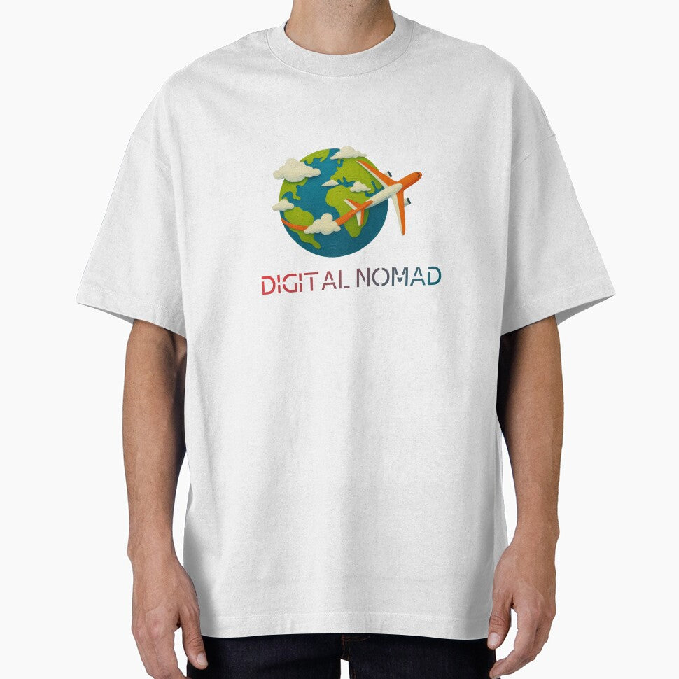 No Fixed Address Digital Nomad Globe by Inkworksbyshery