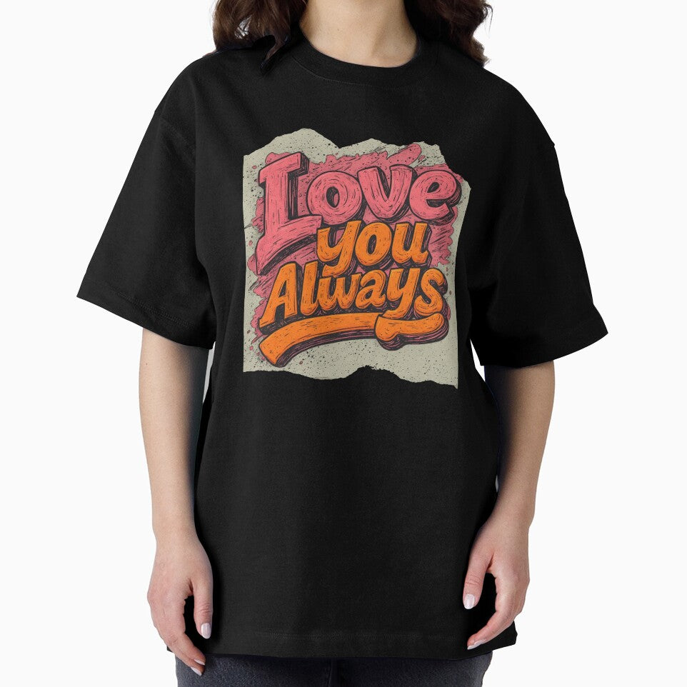 Retro 1970s Valentine Typography – Love You Always Groovy Design by crizzysketch