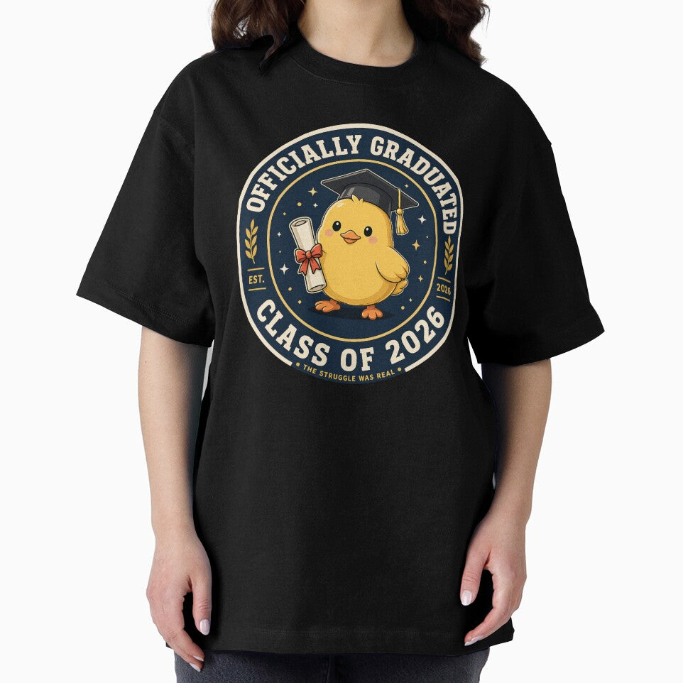 Funny Graduation Chick Class of 2026 – Officially Graduated Cute College Gift by Serene Whiskers