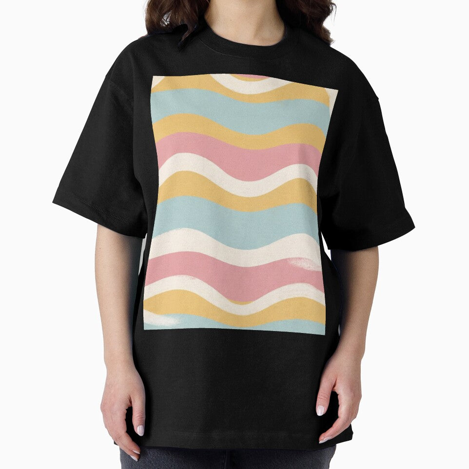 Pastel Rainbow Wavy Stripe Pattern by SassyArtistry