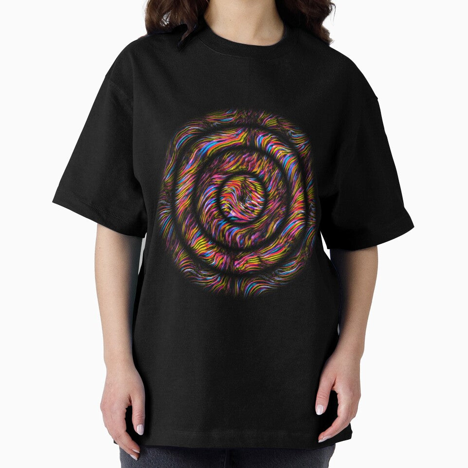 red blue and gold concentric zigzag wave patterns by mister-john
