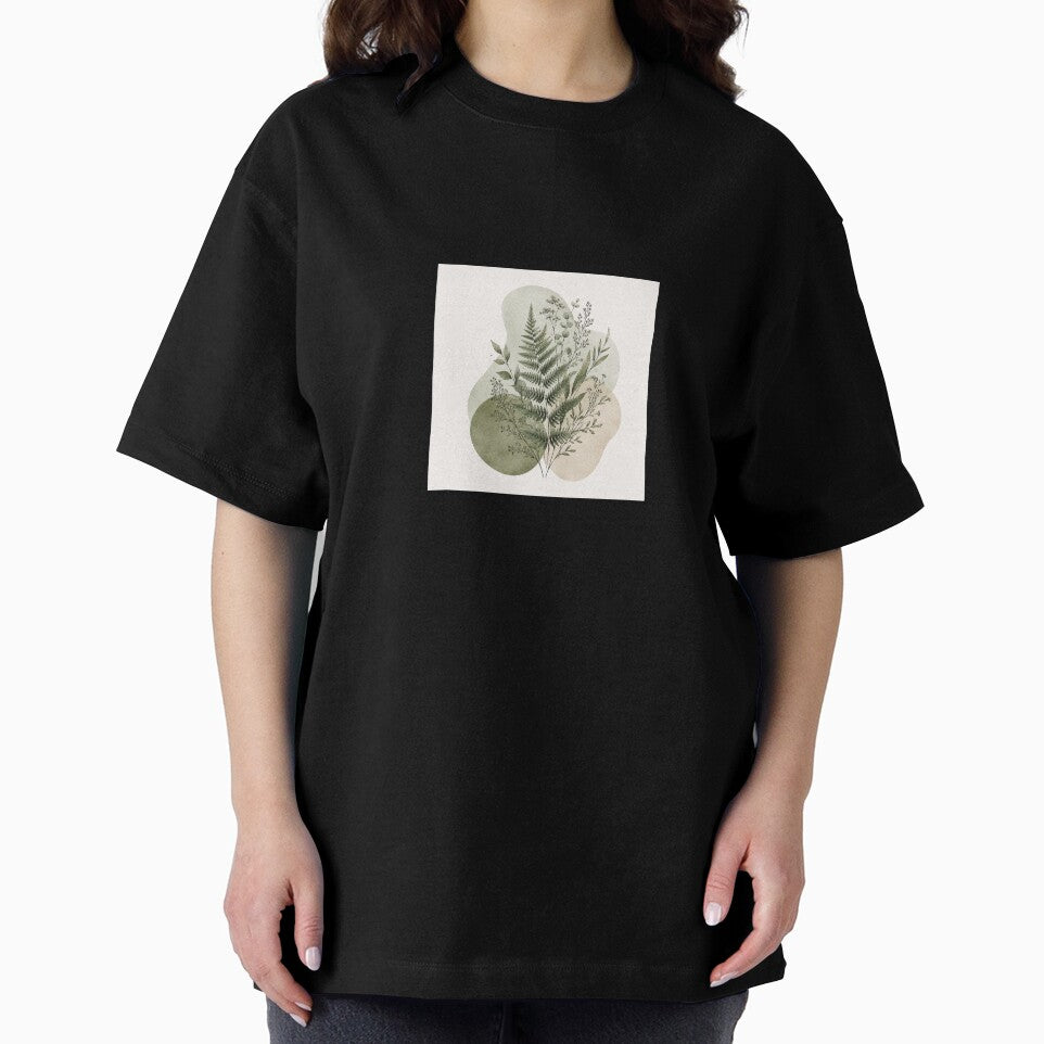 Minimalist Organic Sage Green Fern Print by AlexGreaney