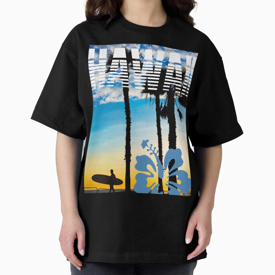 VINTAGE HAWAII SURFING LABEL by starfishstuff