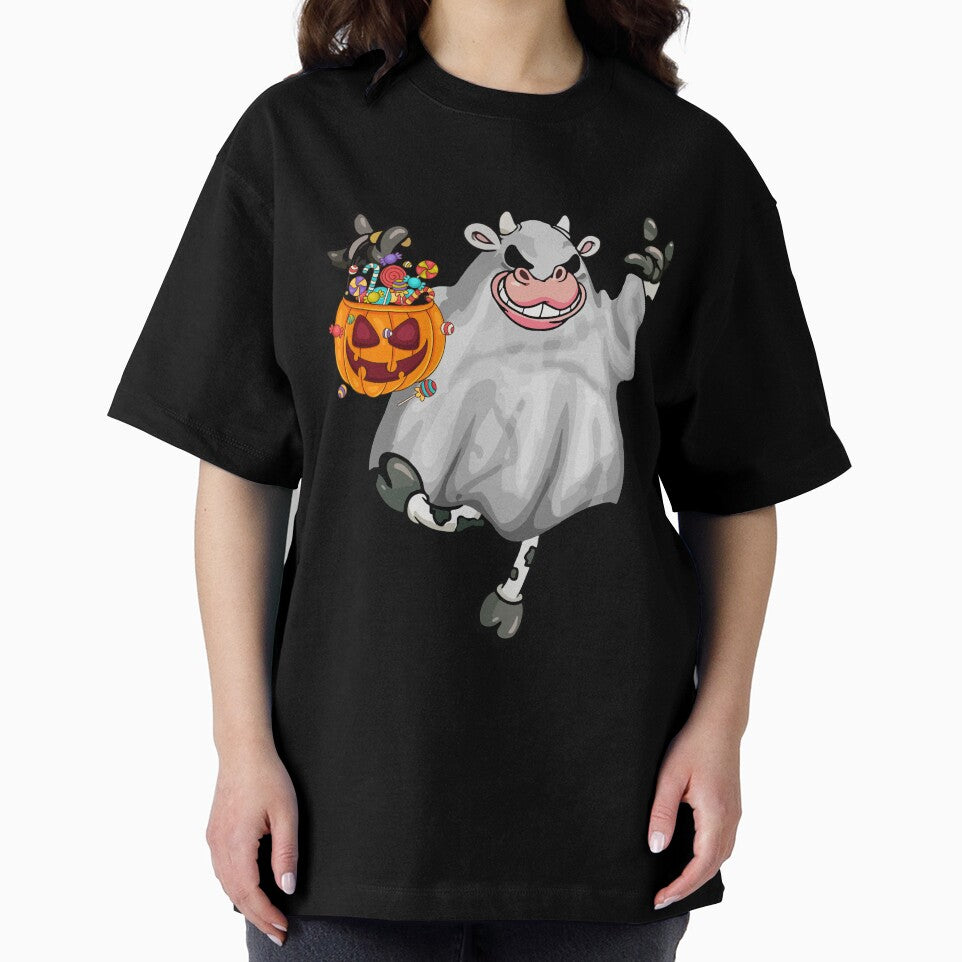 Funny Ghost Cow Halloween Costume by reginaturner